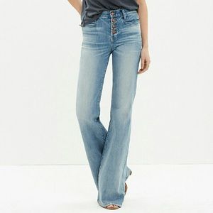 Madewell Button-front Flea market Flares